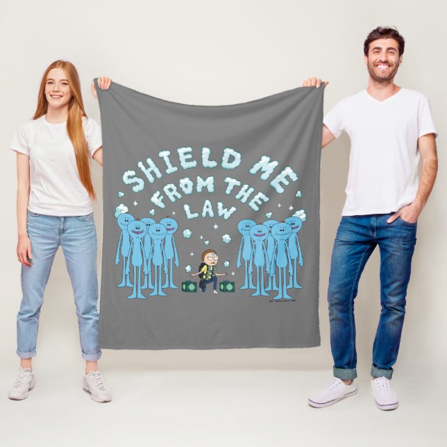 RICK UND MORTY™ | Schutz vor dem Gesetz Fleecedecke (Beispiel)