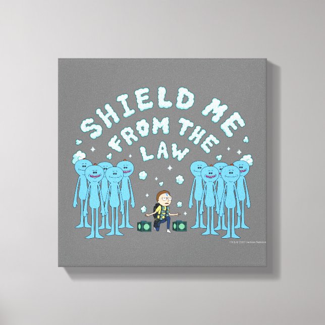 RICK UND MORTY™ | Schutz vor dem Gesetz Leinwanddruck (Vorderseite)