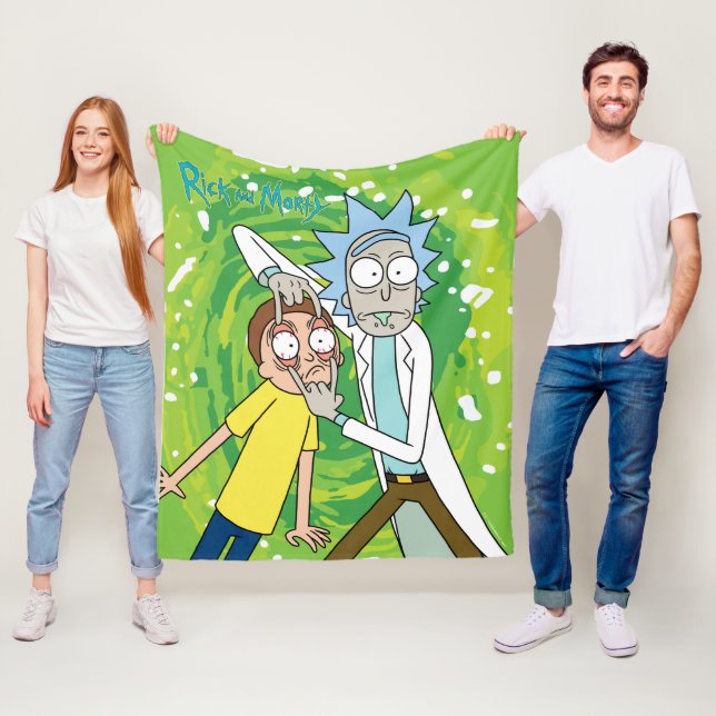 RICK UND MORTY™ | Sehen Sie sich das an Fleecedecke (Beispiel)