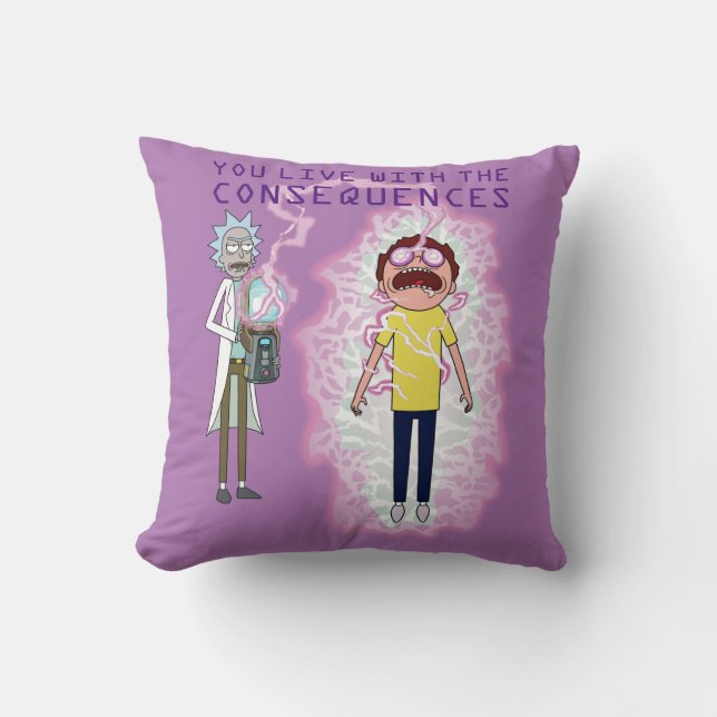 RICK UND MORTY™ | Sie leben mit den Folgen Kissen (Vorderseite)