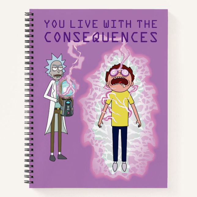 RICK UND MORTY™ | Sie leben mit den Folgen Notizbuch (Vorderseite)