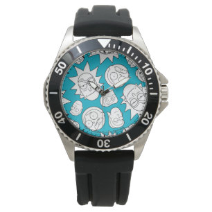 RICK UND MORTY™ Smith Family Head Muster Armbanduhr