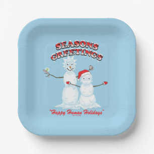 Rick und Morty   Snowmen - Grüße der Saison Pappteller