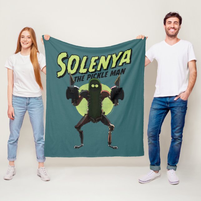 RICK UND MORTY™ | Solenya - Der Pickle Man Fleecedecke (Beispiel)