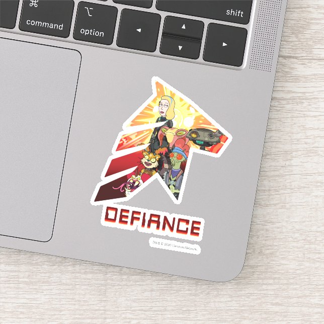 RICK UND MORTY™ | Space Beth Defiance Crew Aufkleber (Detail)