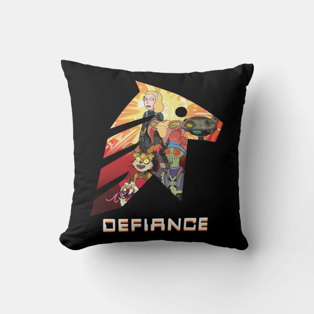 RICK UND MORTY™ | Space Beth Defiance Crew Kissen (Vorderseite)