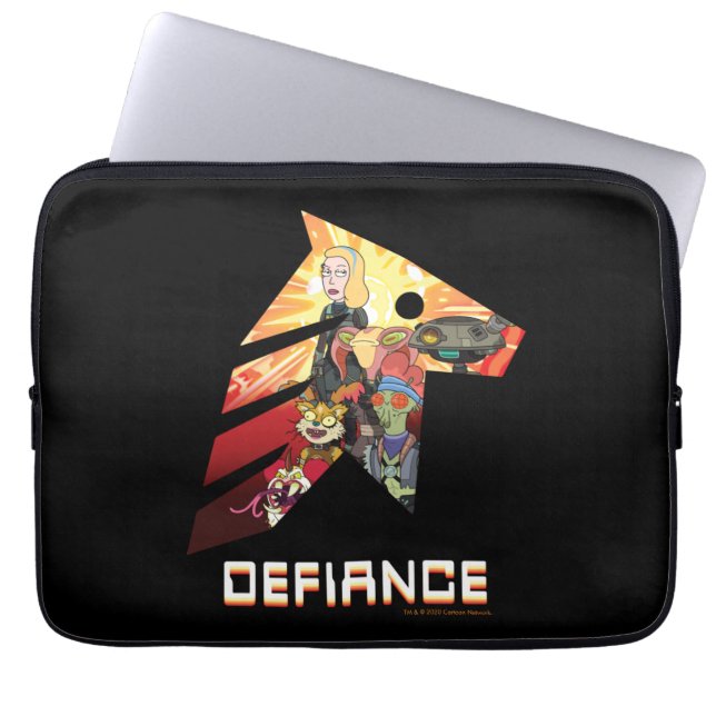 RICK UND MORTY™ | Space Beth Defiance Crew Laptopschutzhülle (Vorderseite)