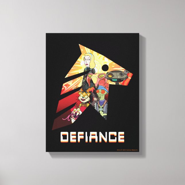 RICK UND MORTY™ | Space Beth Defiance Crew Leinwanddruck (Vorderseite)