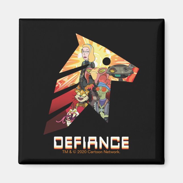 RICK UND MORTY™ | Space Beth Defiance Crew Magnet (Vorne)