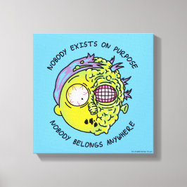 RICK UND MORTY™ | Stilvolles Morty Fly Zitat Leinwanddruck