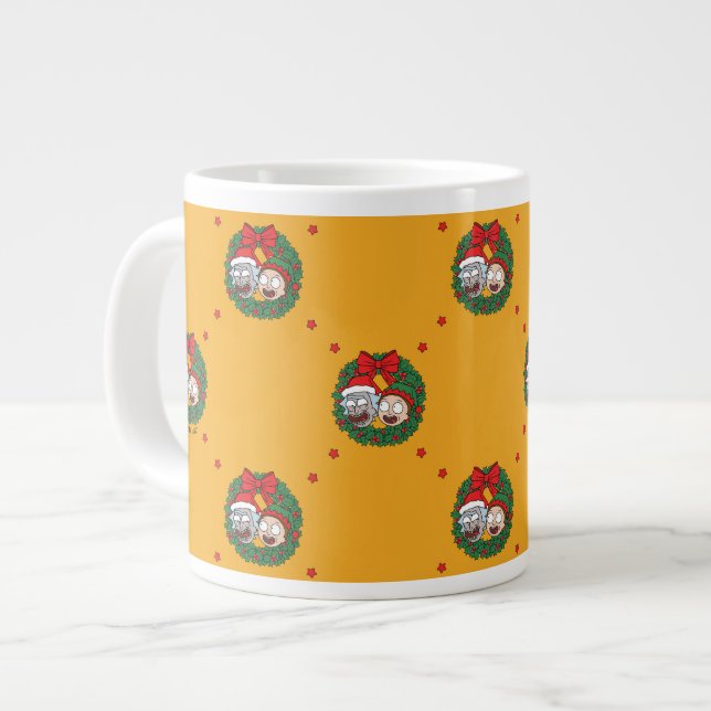 Rick und Morty | Urlaubsmuster Jumbo-Tasse (Vorderseite Links)