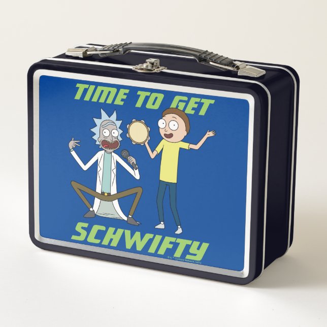 RICK UND MORTY™ | Zeit, Schwifty zu bekommen Metall Brotdose (Vorderseite)