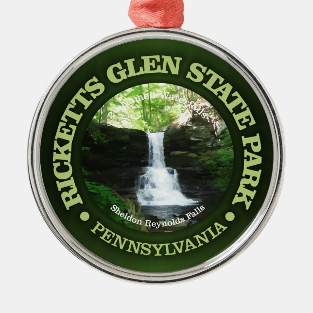 Ricketts Glen Ornament Aus Metall (Vorne)