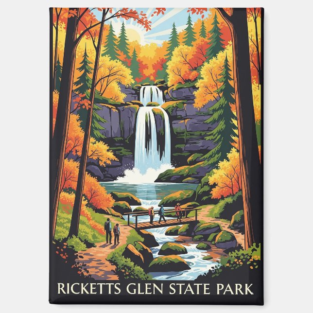 Ricketts Glen Staat Park Magnet (Vorderseite)