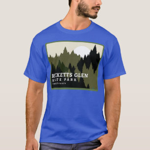 Ricketts Glen Staat Park Pennsylvania Wald Sunri T-Shirt
