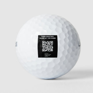 Rickroll QR code Golfball
