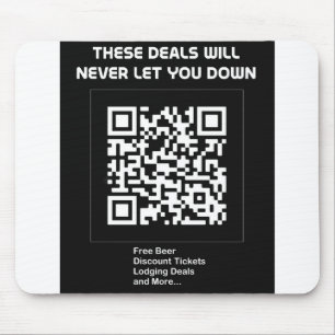 Rickroll QR-Code Mousepad