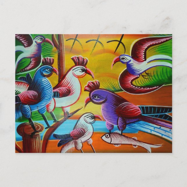 RickshawArt-Vogelpostkarte Postkarte (Vorderseite)