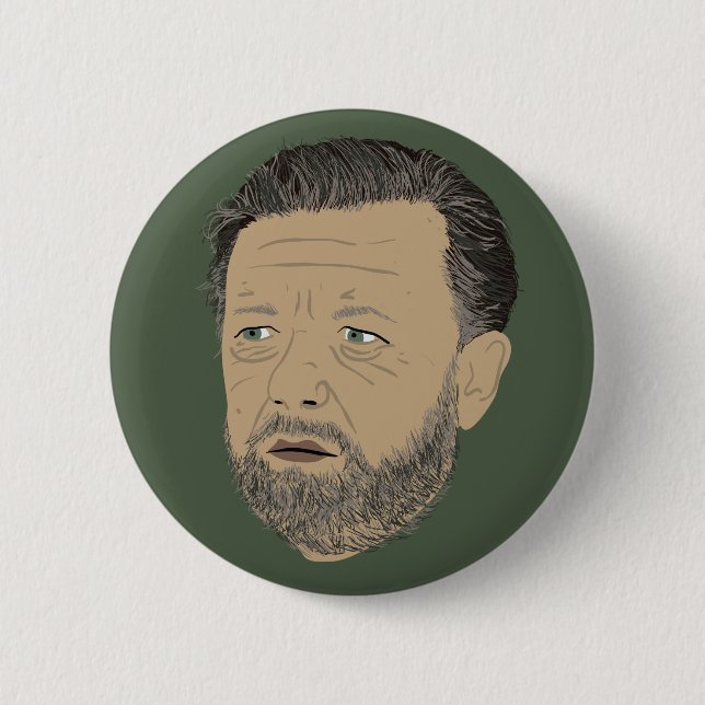 Ricky Gervais: "Nach dem Leben " Button (Vorderseite)