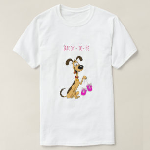 Rico der Hund Baby Boy Shower werdender Vater T-Shirt