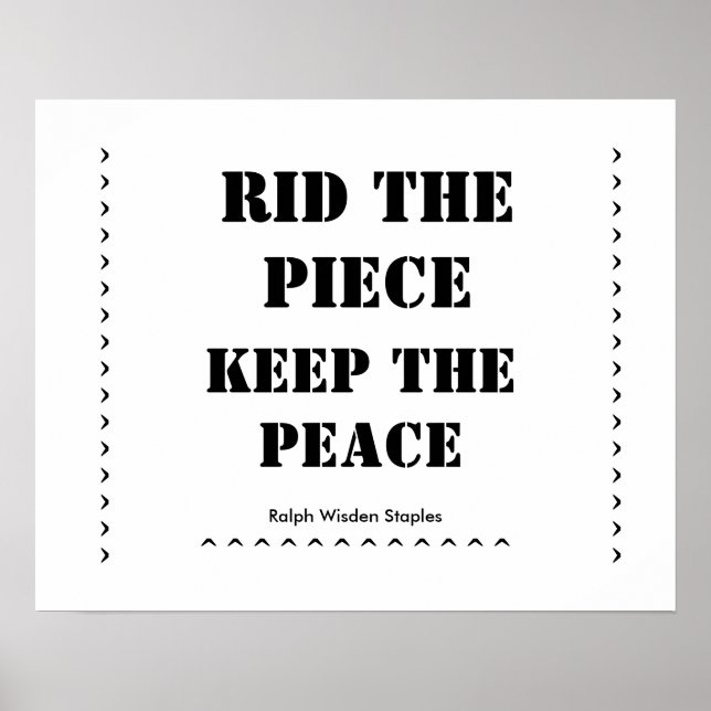 Rid die Stückfeuerwaffen Poster (Vorne)