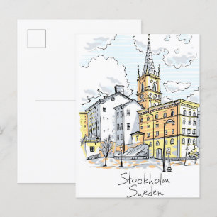 Riddarholmen in Stockholm, Schweden Postkarte