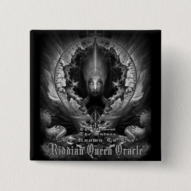Riddian Queen Oracle GS Button (Vorderseite)