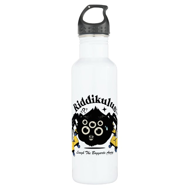 Riddikulus - Lacht die Boggarts weg Edelstahlflasche (Vorderseite)