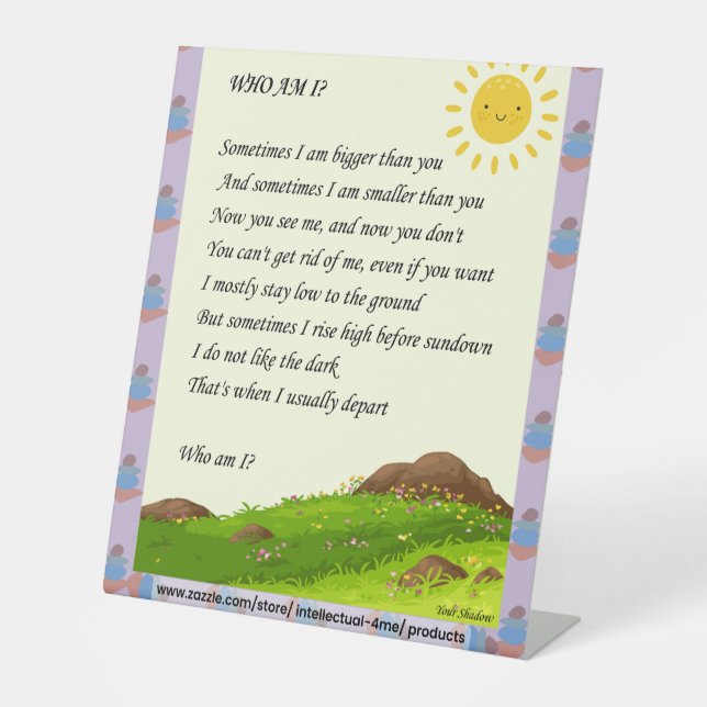 Riddle Art Sockelschild (Vorderseite)