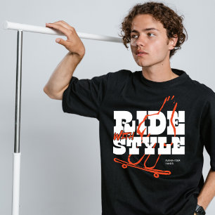 Ride avec style vêtements de rue T-shirt