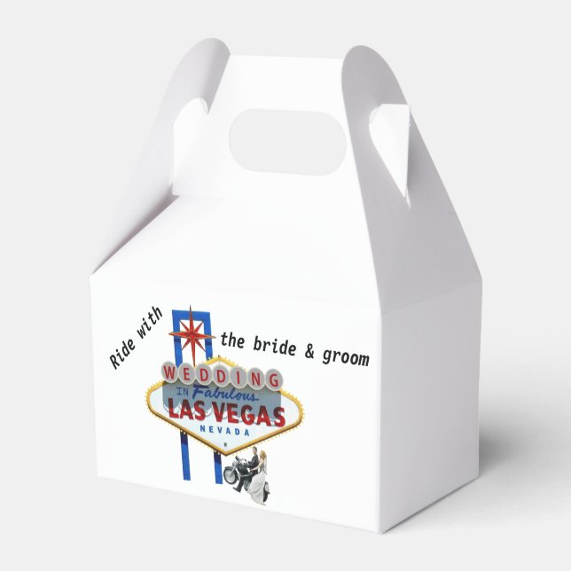 RIDE Braut & Bräutigam Wedding Las Vegas Gefallen  Geschenkschachtel (Vorderseite)