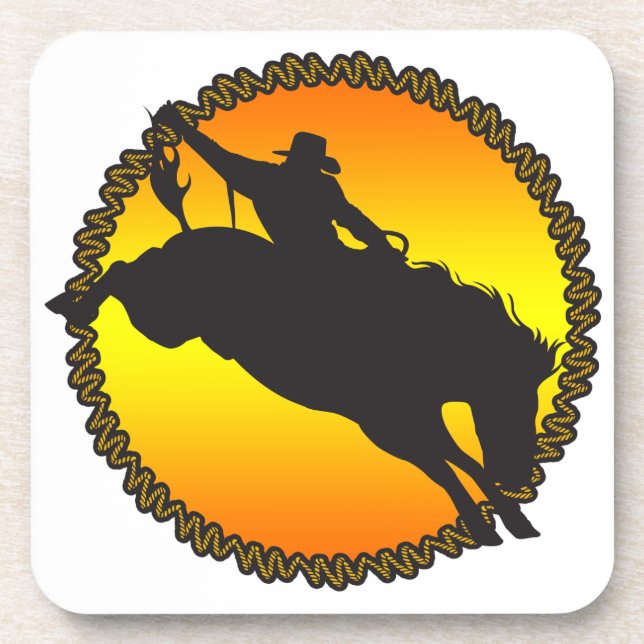 Ride Bronc Untersetzer (Vorderseite)