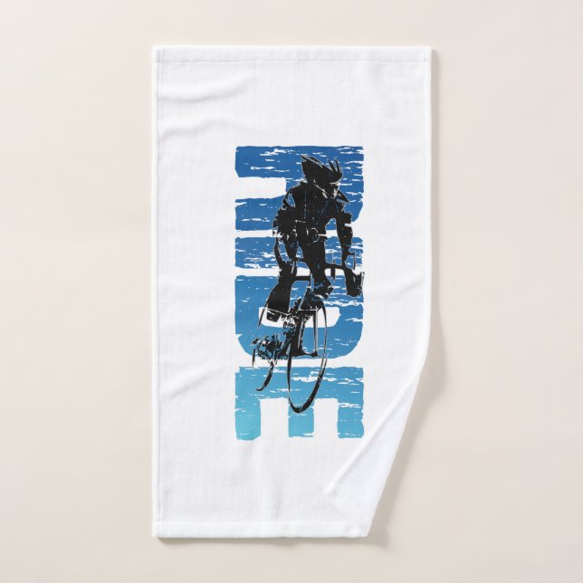 Ride - Cyclisme Vintage vertical (Serviette à main)