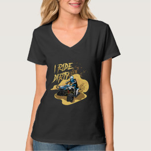 Ride Dirty Quad Rider Atv Extreme Sports Offroad F T-Shirt