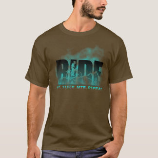 Ride Eat Sleep MTB Wiederholung Mountain Biking 97 T-Shirt