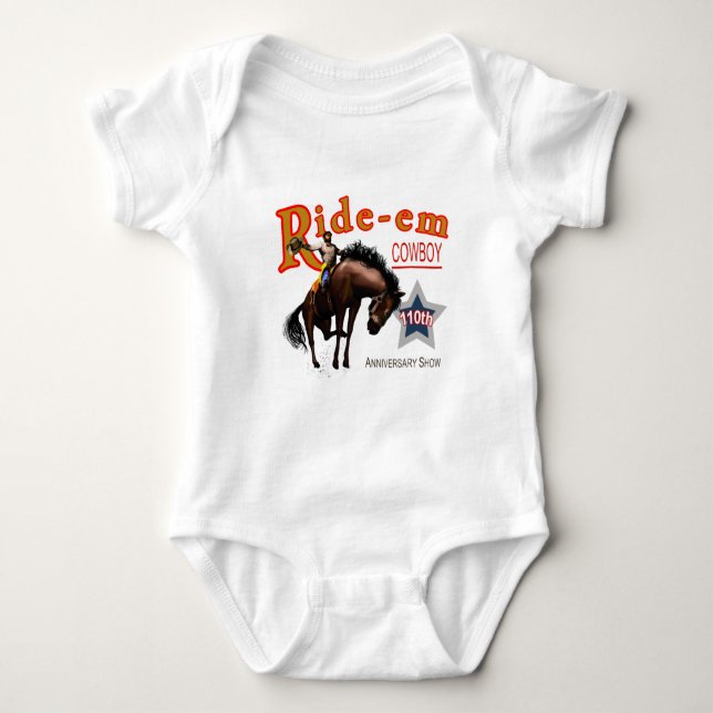 Ride-em Cowboy! Baby Strampler (Vorderseite)