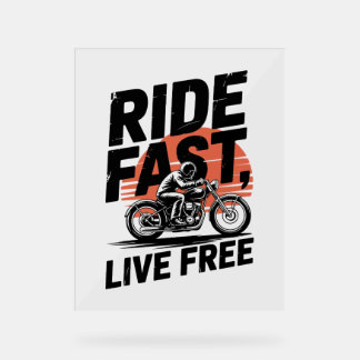 Ride Fast Live Bicyclist T-shirt