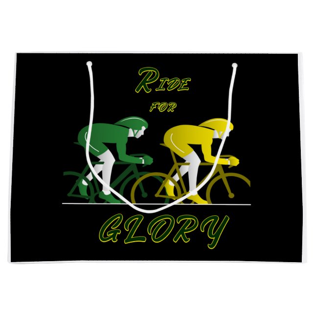 Ride For Glory Gift Bag Große Geschenktüte (Vorderseite)