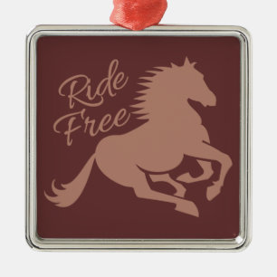 Ride Free custom ornament Aus Metall