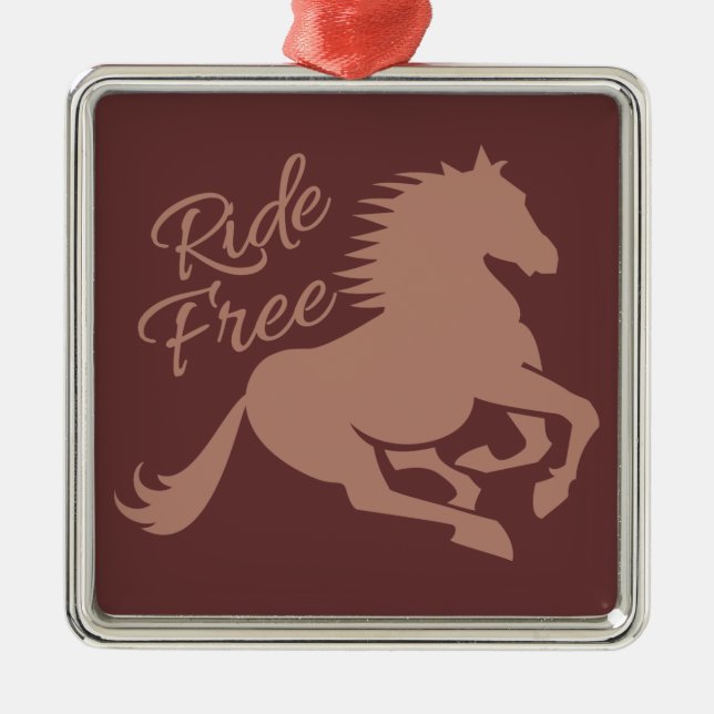 Ride Free custom ornament Aus Metall (Vorne)
