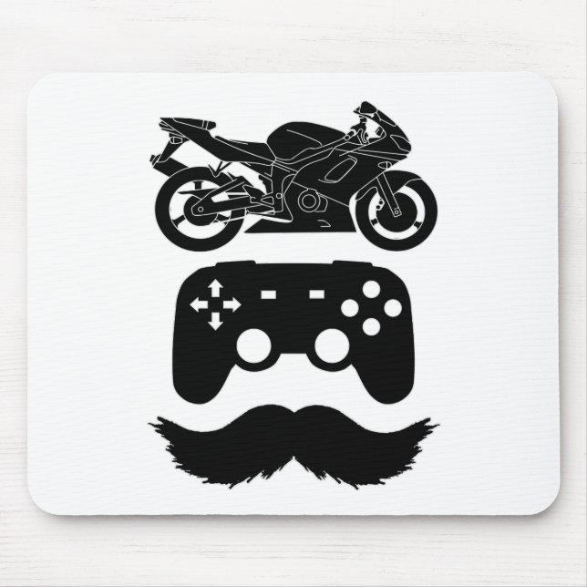 Ride.Game.Vater Black Graphic (B) Mousepad (Vorne)