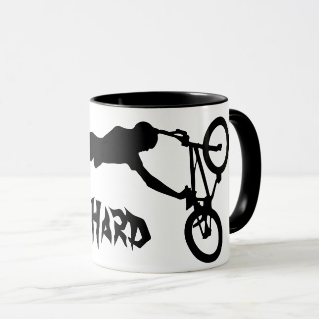 Ride Hard Bmx Tasse (VorderseiteRechts)