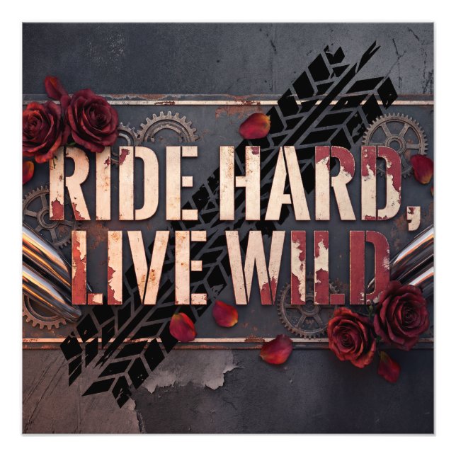 ride hard, live wild fotodruck (Vorne)