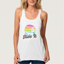 Ride It - Women's Racerback Flowy Tank Top