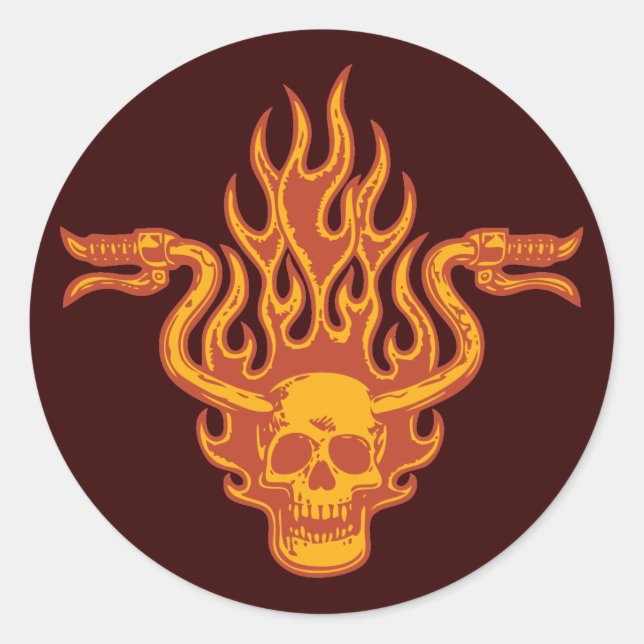 Ride Minded -1a Runder Aufkleber (Vorderseite)