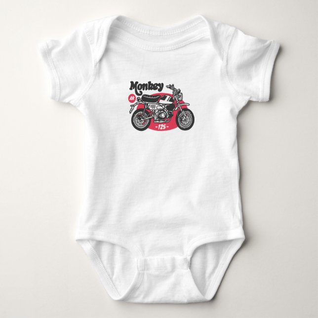 Ride Monkey Baby Strampler (Vorderseite)