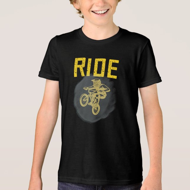 Ride, Mountain Bike Tri-Blend Shirt (Vorderseite)