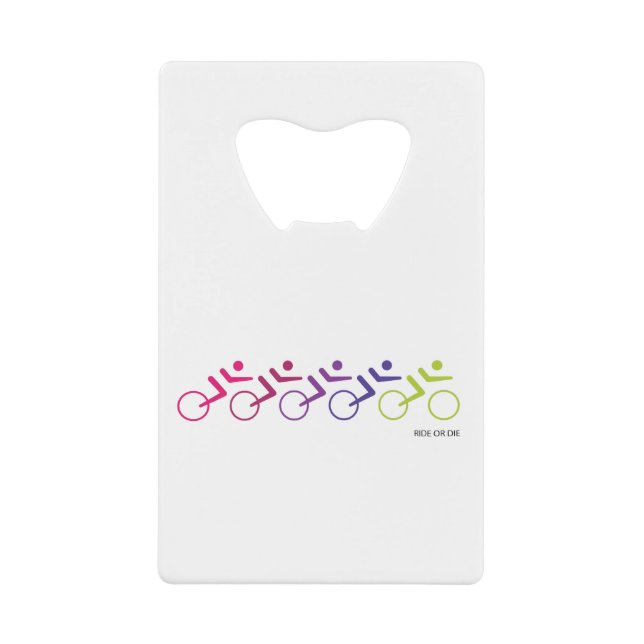 RIDE ODER DIE, Straßenfahrer Geldbeutel Flaschenöffner (Vorderseite)