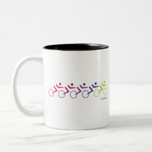 RIDE ODER DIE, Straßenfahrer Zweifarbige Tasse