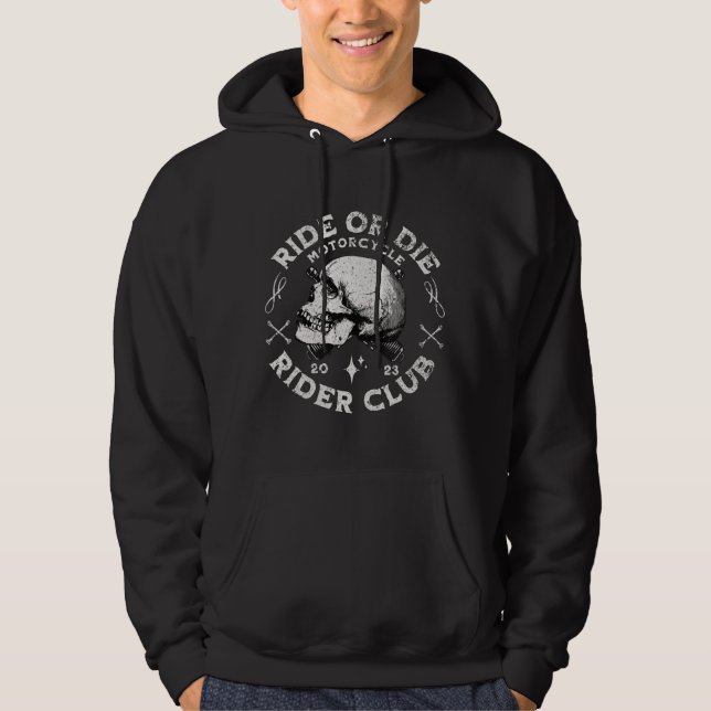 "RIDE OR DIE" Kapuzenpullover Hoodie (Vorderseite)